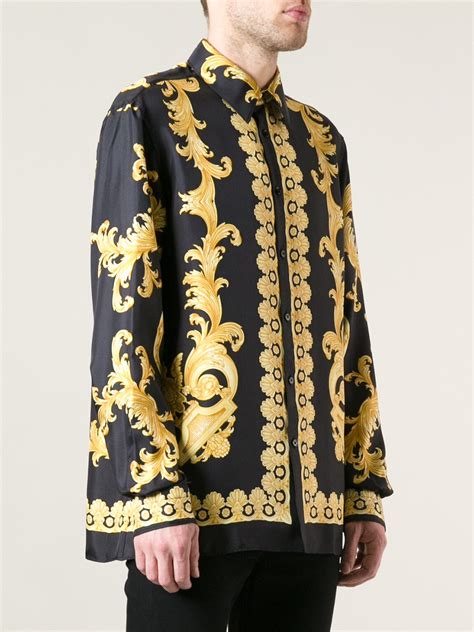 versace collection men shirt baroque.